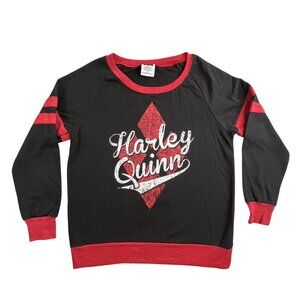 Harley Quinn Shirt Womens Medium DC Comics Batman Crewneck Long Sleeve Anarchy